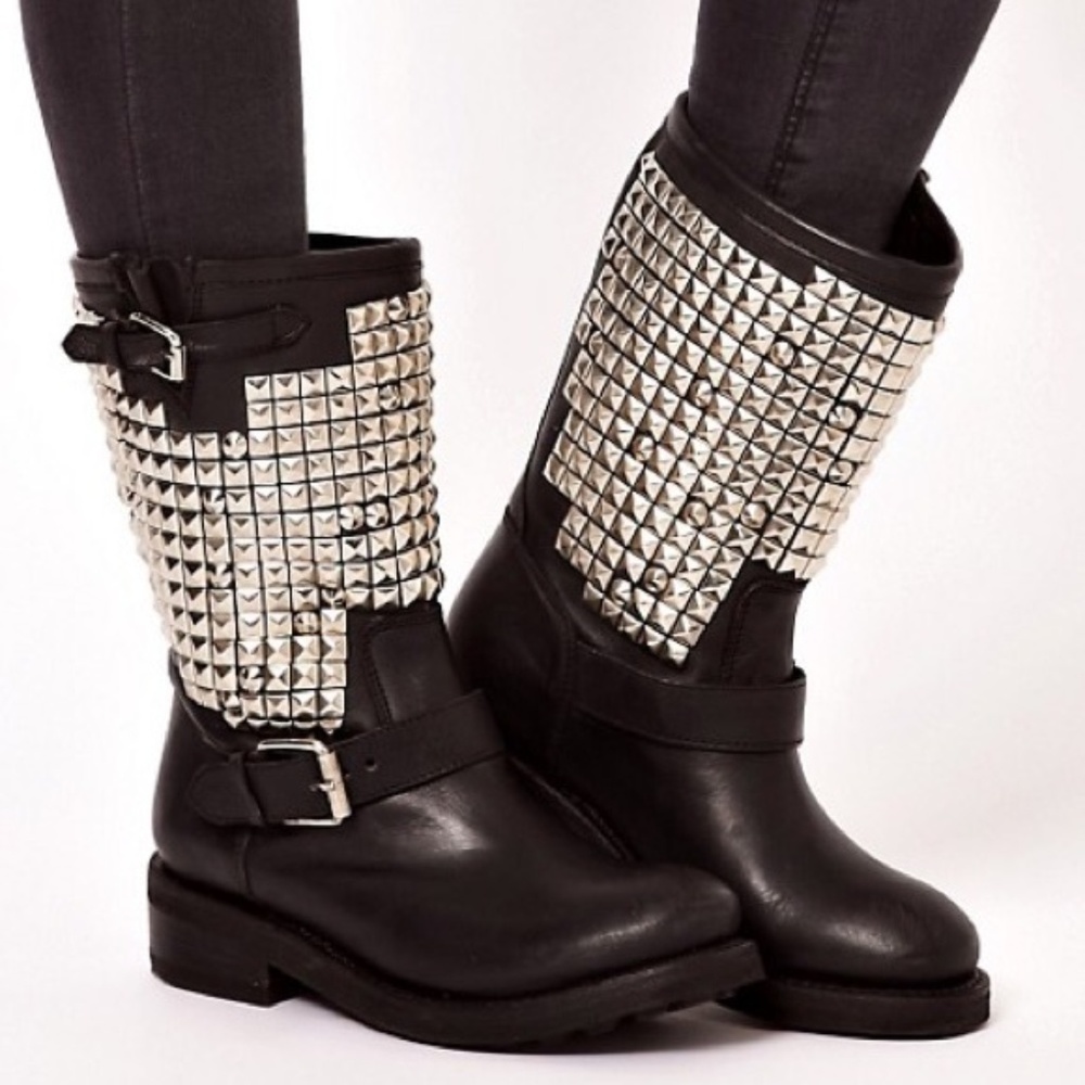 Ash Tall Studded Boots